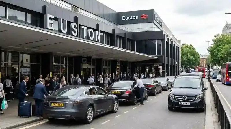 Euston Station drop-off point